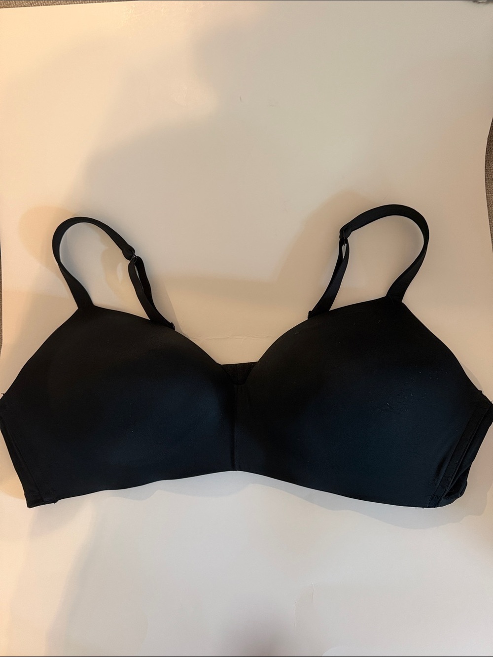 Cacique Women's Black lightly lined T-Shirt Bra with Adjustable Straps size 46C
